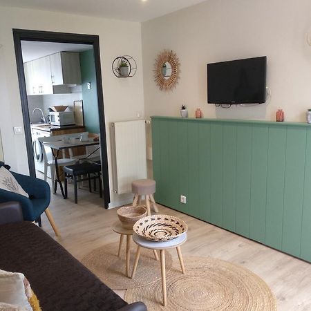 Charmant logement vue mer avec chambre et terrasse Guidel Extérieur photo