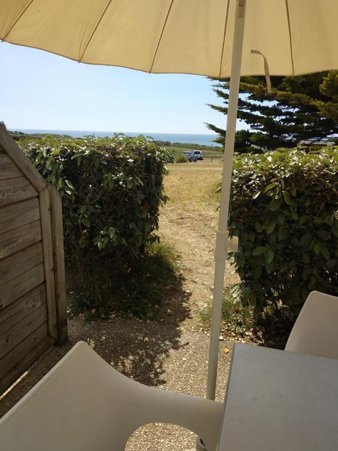 Charmant logement vue mer avec chambre et terrasse Guidel Extérieur photo