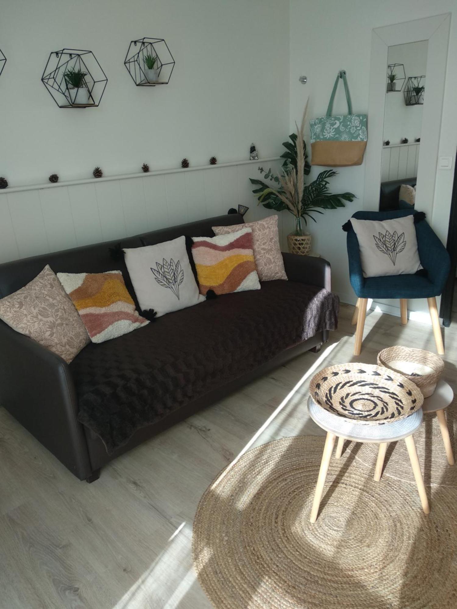 Charmant logement vue mer avec chambre et terrasse Guidel Extérieur photo